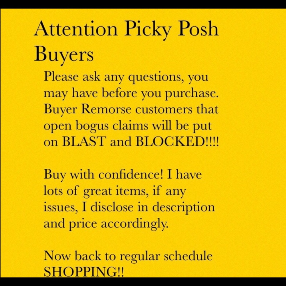 Hello and welcome- NO OUTSIDE POSH SHARING!